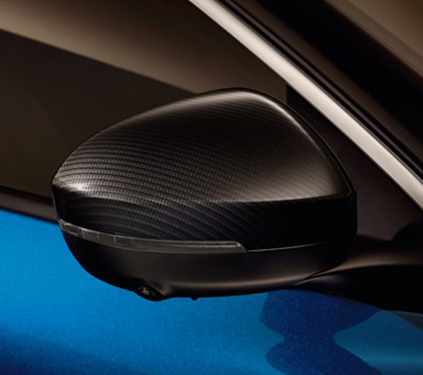 black front right mirror of renault austral